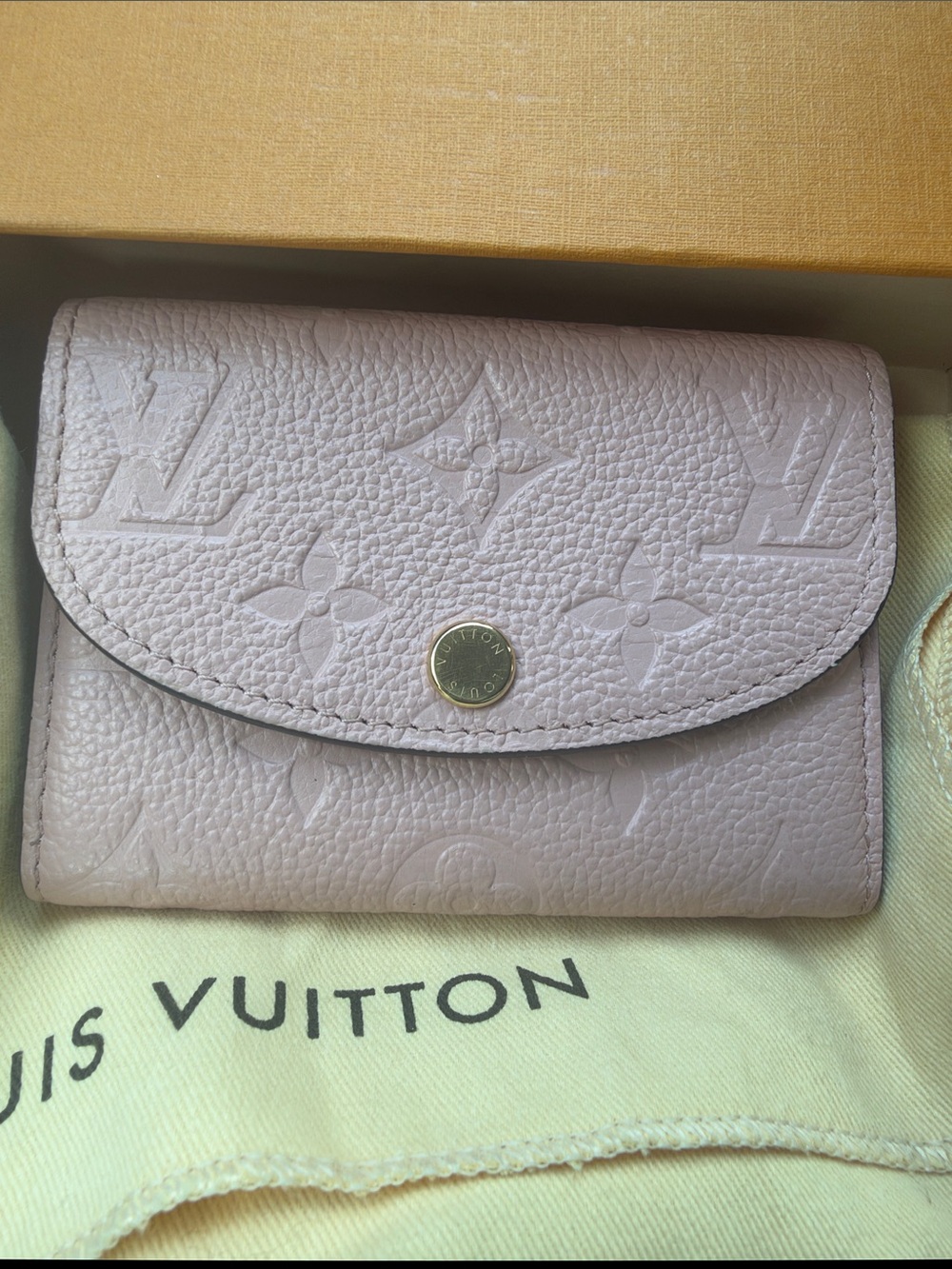 Louis Vuitton Rose Poudre Pink Empriente Leather Rosalie